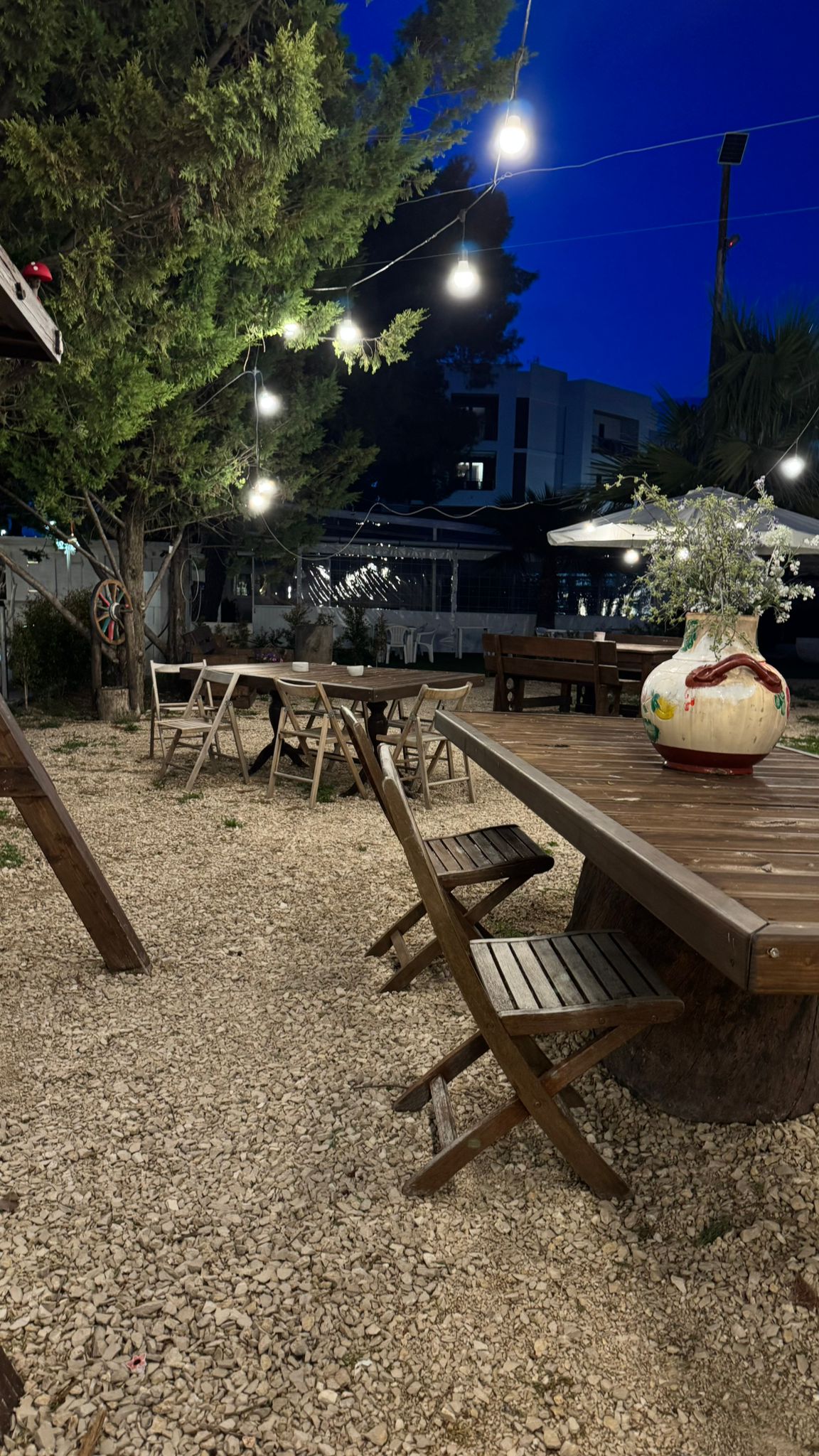 Piscine illuminate di sera